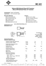 BC431-16 datasheet pdf AEG-TELEFUNKEN