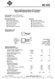 BC432-10 datasheet pdf AEG-TELEFUNKEN