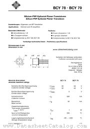 BCY78VIII datasheet pdf AEG-TELEFUNKEN