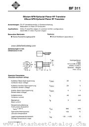 BF311 datasheet pdf AEG-TELEFUNKEN