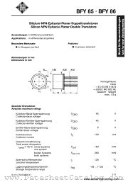 BFY86A datasheet pdf AEG-TELEFUNKEN