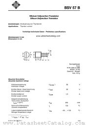 BSV57B datasheet pdf AEG-TELEFUNKEN