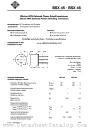 BSX46-16 datasheet pdf AEG-TELEFUNKEN