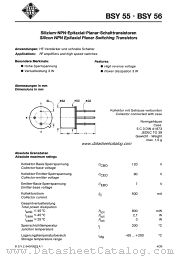 BSY55 datasheet pdf AEG-TELEFUNKEN