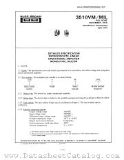 3510VM/MIL datasheet pdf Burr Brown