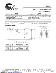 CY26112 datasheet pdf Cypress