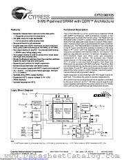 CY7C1302V25 datasheet pdf Cypress