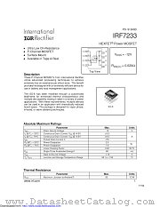 PB-IRF7233 datasheet pdf International Rectifier