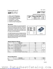 PB-IRF7757 datasheet pdf International Rectifier