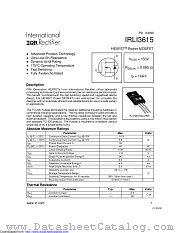 PB-IRLI3615 datasheet pdf International Rectifier