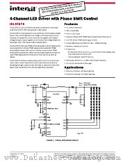 ISL97675 datasheet pdf Intersil