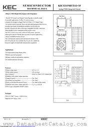 KIC3213MF17 datasheet pdf Korea Electronics (KEC)