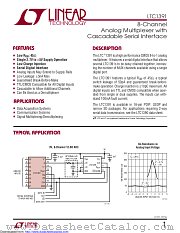 LTC1391IS#TRPBF datasheet pdf Linear Technology