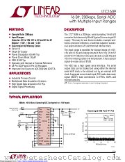 LTC1609CG#TRPBF datasheet pdf Linear Technology