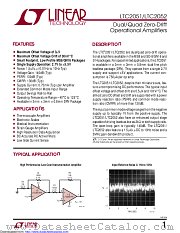 LTC2051CDD datasheet pdf Linear Technology