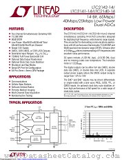 LTC2141CUP-14#TRPBF datasheet pdf Linear Technology