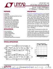 LTC2155CUP-14#TRPBF datasheet pdf Linear Technology