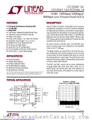 LTC2268CUJ-14#TRPBF datasheet pdf Linear Technology