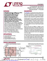 LTM2881MPY-5 datasheet pdf Linear Technology