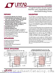 LTC2901-4CGN#TRPBF datasheet pdf Linear Technology