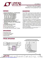 LTC2903IS6-B1#TRMPBF datasheet pdf Linear Technology