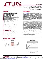 LT3014BES5#TRMPBF datasheet pdf Linear Technology