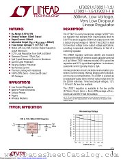 LT3021EDH-1.5#TR datasheet pdf Linear Technology