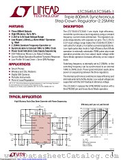 LTC3545EUD-1#TRPBF datasheet pdf Linear Technology