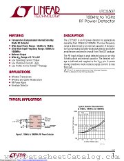 LTC5507ES6 datasheet pdf Linear Technology