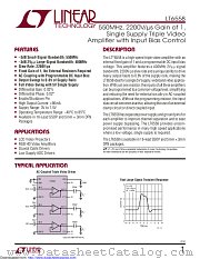 LT6558CGN datasheet pdf Linear Technology