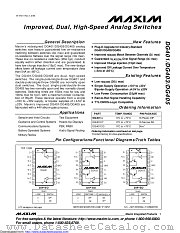 DG401CY+ datasheet pdf MAXIM - Dallas Semiconductor