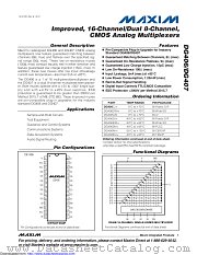 DG406DJ+ datasheet pdf MAXIM - Dallas Semiconductor