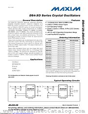 DS4125P+ datasheet pdf MAXIM - Dallas Semiconductor