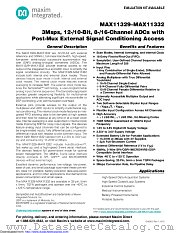 MAX11332 datasheet pdf MAXIM - Dallas Semiconductor