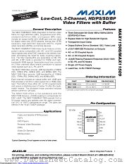 MAX11509 datasheet pdf MAXIM - Dallas Semiconductor