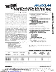 MAX11600 datasheet pdf MAXIM - Dallas Semiconductor