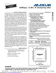 MAX1211ETL+ datasheet pdf MAXIM - Dallas Semiconductor
