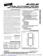 MAX1264BCEG+ datasheet pdf MAXIM - Dallas Semiconductor