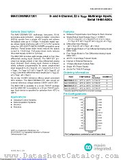 MAX1301AEUP+ datasheet pdf MAXIM - Dallas Semiconductor