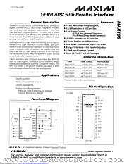 MAX135EPI+ datasheet pdf MAXIM - Dallas Semiconductor