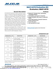 MAX14578EVKIT datasheet pdf MAXIM - Dallas Semiconductor