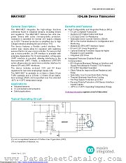 MAX14827 datasheet pdf MAXIM - Dallas Semiconductor
