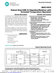 MAX14975ETG+T datasheet pdf MAXIM - Dallas Semiconductor