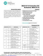 MAX15112EVKIT# datasheet pdf MAXIM - Dallas Semiconductor