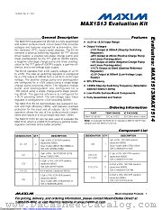 MAX1513EVKIT datasheet pdf MAXIM - Dallas Semiconductor