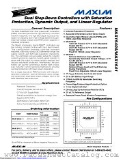 MAX1541ETL+T datasheet pdf MAXIM - Dallas Semiconductor