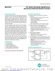 MAX15462BATA+T datasheet pdf MAXIM - Dallas Semiconductor