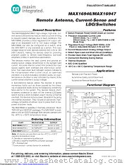 MAX16946GTE/V+ datasheet pdf MAXIM - Dallas Semiconductor