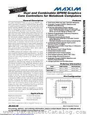 MAX17007GTI+T datasheet pdf MAXIM - Dallas Semiconductor