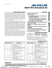 MAX17010EVKIT datasheet pdf MAXIM - Dallas Semiconductor